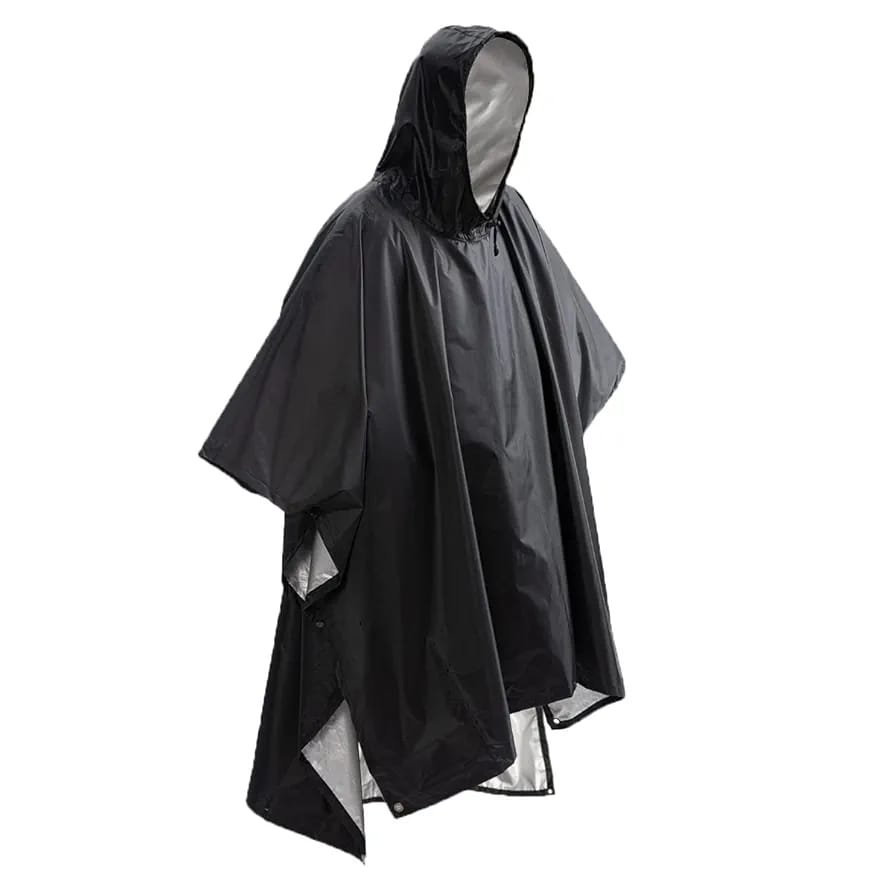 CAPA MILITAR IMPERMEABLE 220-140 CM (NEGRO)