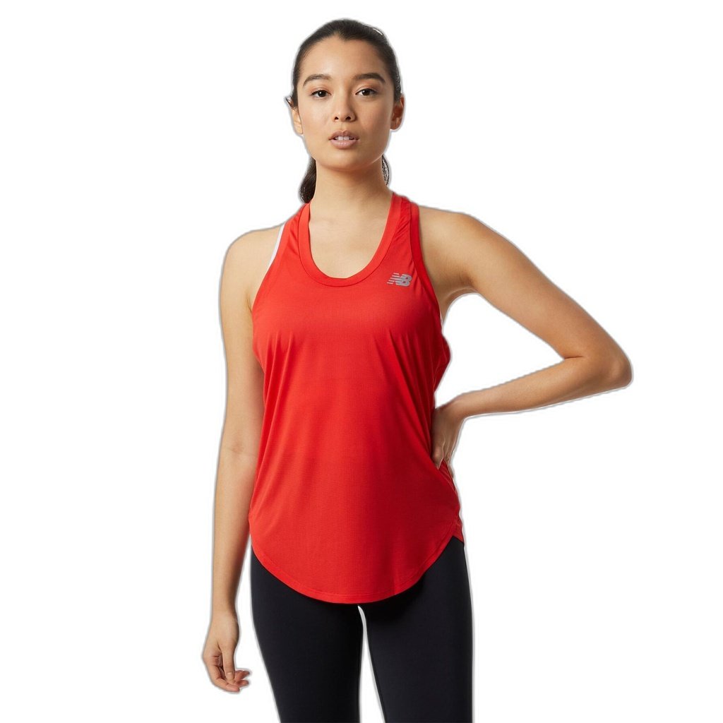 NEW BALANCE CAMISETA SIN MANGA PARA DAMA (WT23220) (ROJO, M)