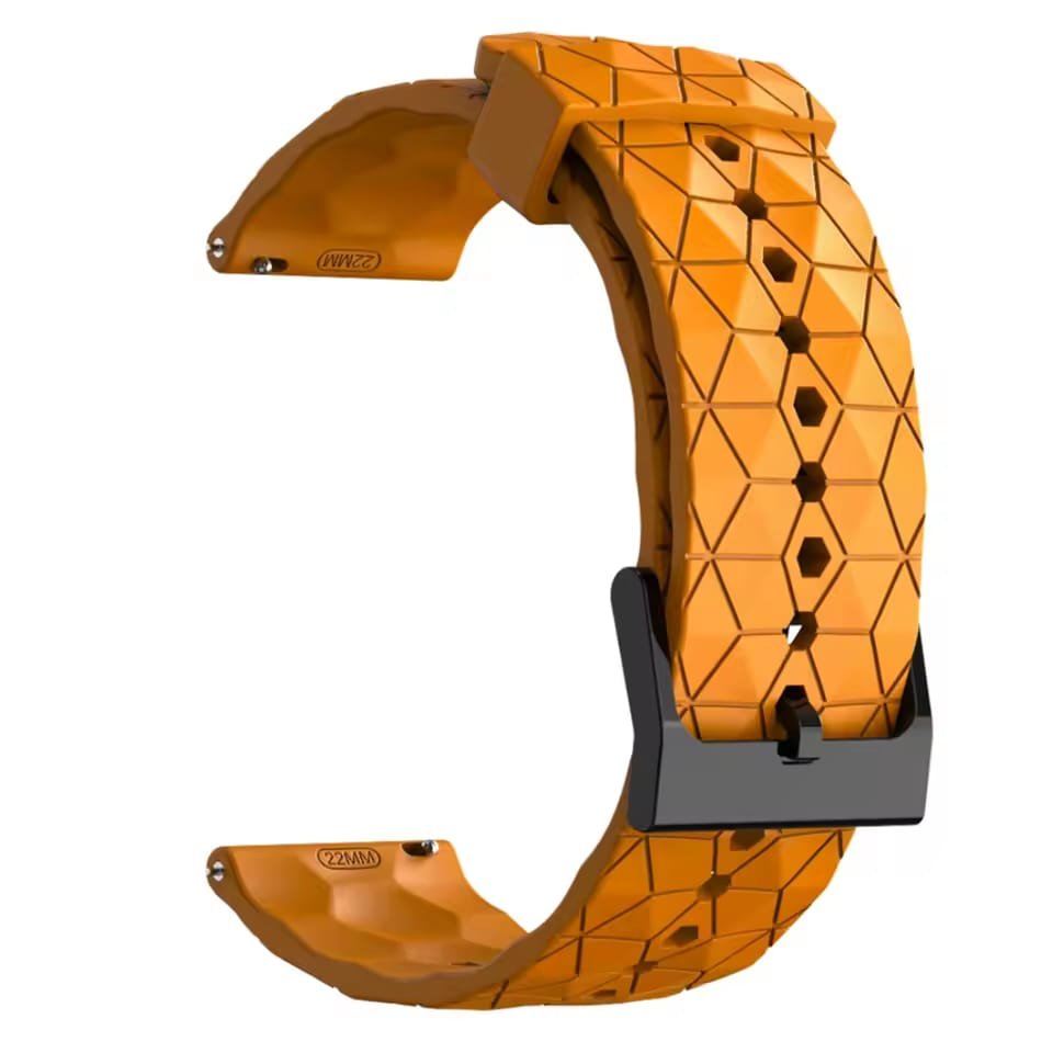 CORREA DE SILICONA DE 22MM PARA RELOJES COROS (AMARILLO)