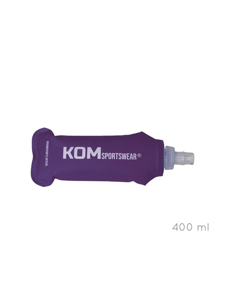 SOFT KOM FLASK TERMO SILICONA CON CORREA 400ML (MORADO)