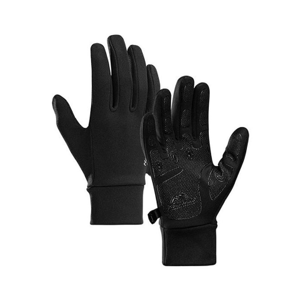 NATUREHIKE GUANTES PARA FRIO GL10 ANTIDESLIZANTES NEGROS (M)