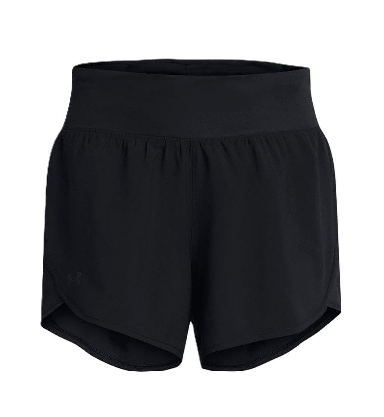 UNDER ARMOUR SHORT FLY-BY ELITE CON ZIPER PARA DAMA (1383242) (NEGRO, M)