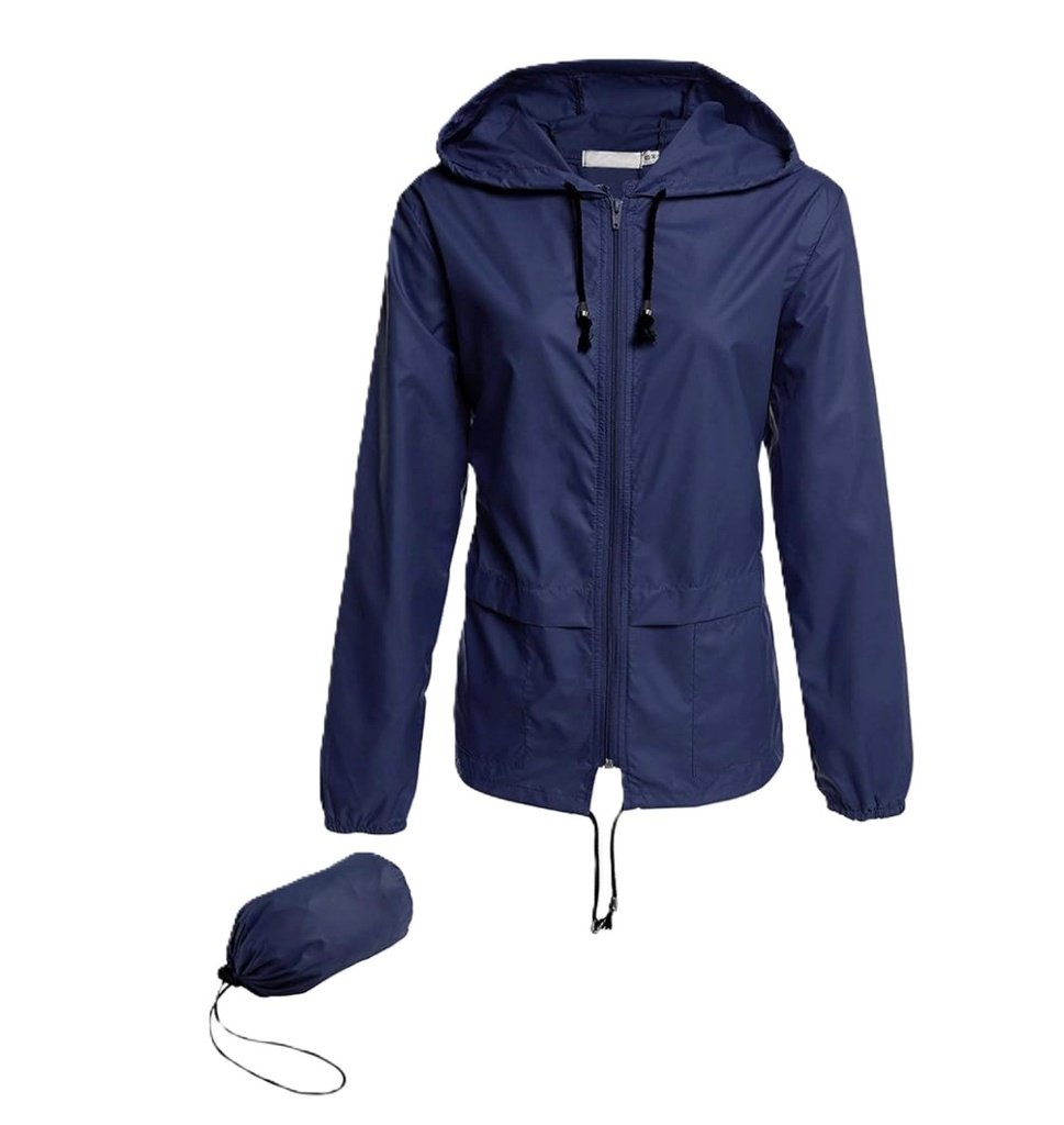 HOUNT ROMPEVIENTOS IMPERMEABLES PARA DAMA (AZUL MARINO, L)