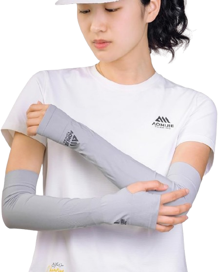 AONIJIE MANGA DEPORTIVA DE PROTECCION SOLAR (E4445) (GRIS)