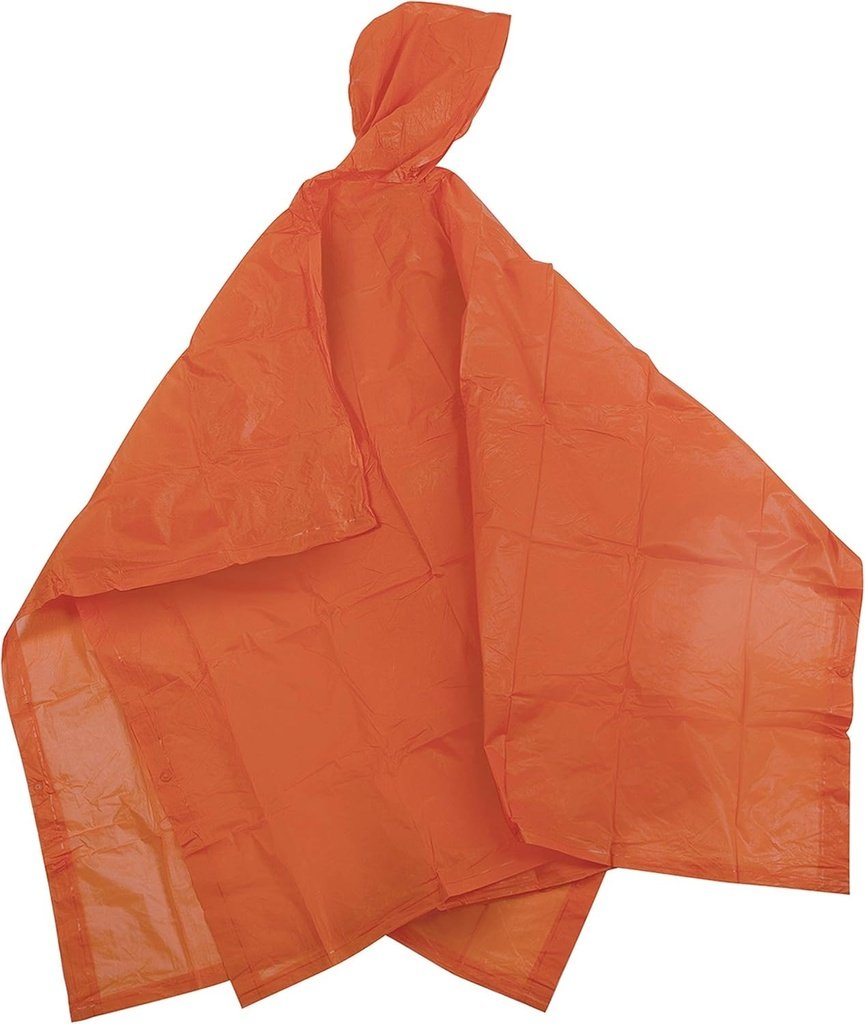 STANSPORT PONCHO VINYL CON CAPUCHA NARANJA
