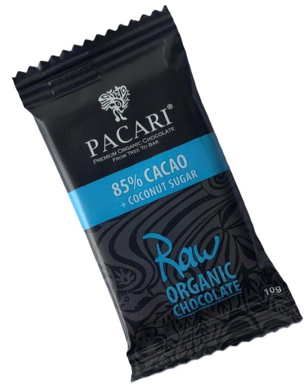 PACARI MINI BARRA DE CHOCOLATE ORGANICO (85% DE CACAO)