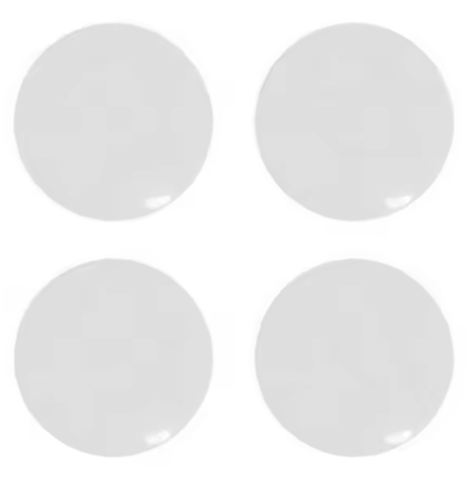 SET DE 4 BOTONES MAGNÉTICOS (BLANCO)