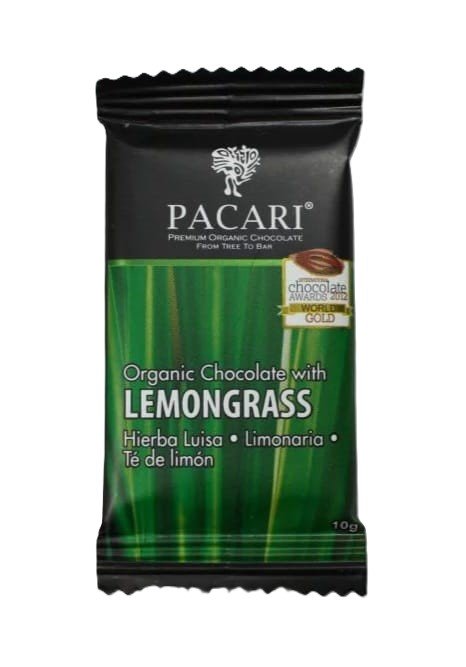 PACARI MINI BARRA DE CHOCOLATE ORGANICO (LEMONGRASS)