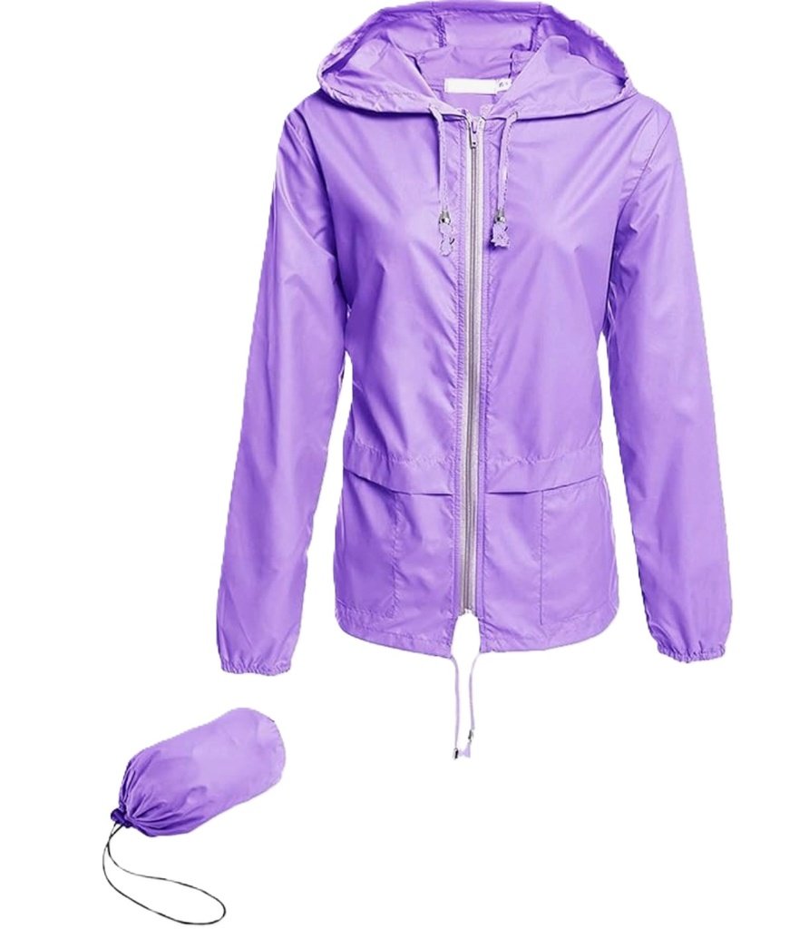 HOUNT ROMPEVIENTOS IMPERMEABLES PARA DAMA (LILA, S)
